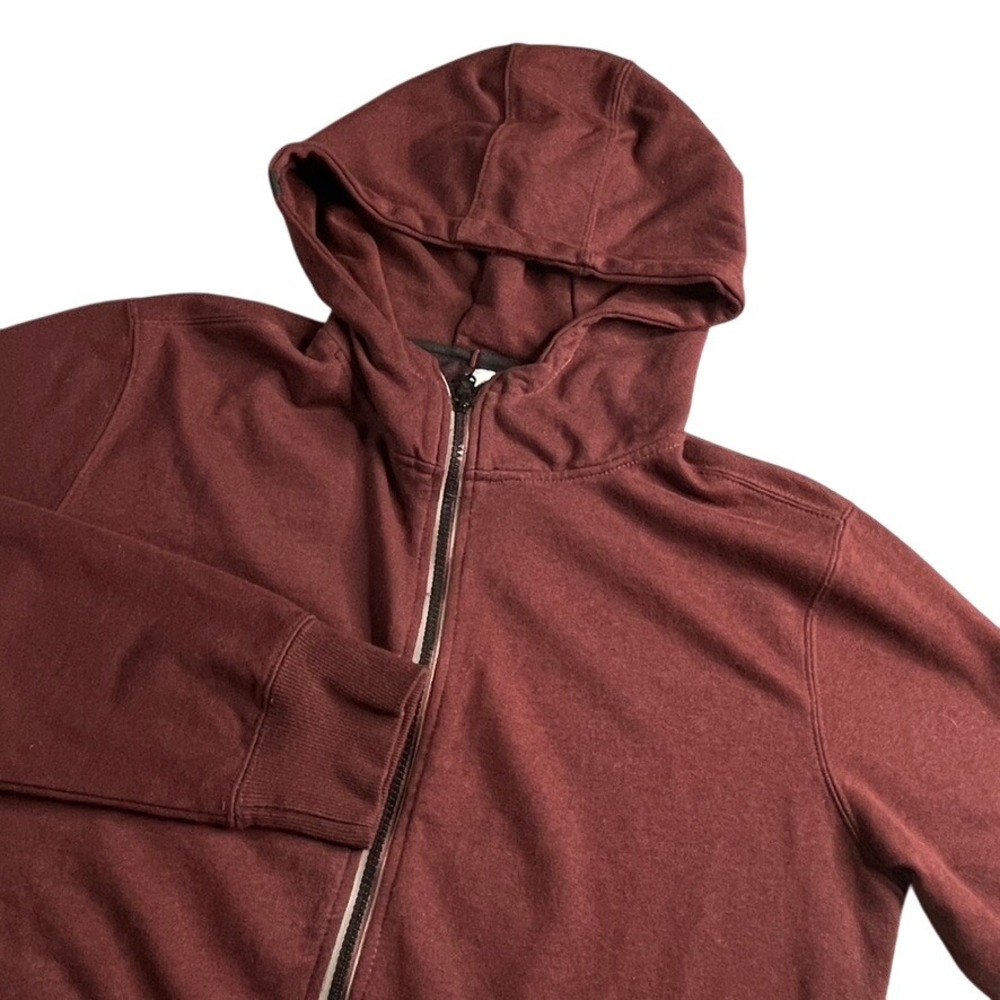 Quiksilver Estilo Skateboarding Collection Full Zip Hoodie Burgundy Men's Medium
